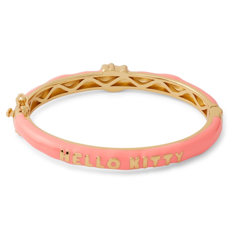 Child's Hello Kitty® Enamel Bangle in Brass with 18K Gold Plate - 6"