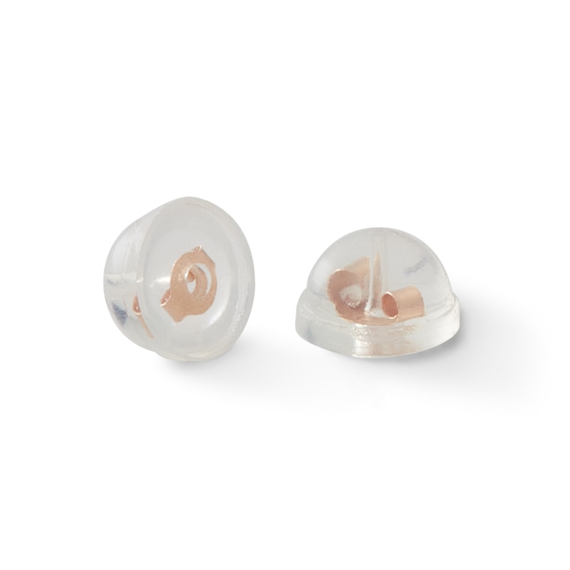 Main Image 2 of Cubic Zirconia Love Knot Stud Earrings in 14K Rose Gold