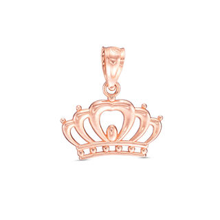 Crown Charm in 10K Rose Gold
