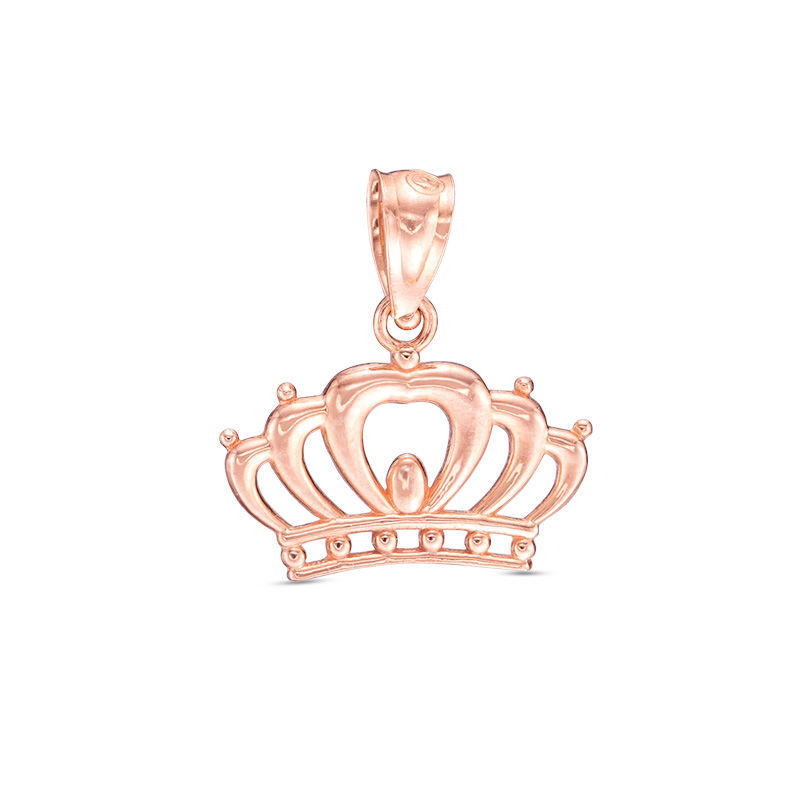 Main Image 1 of Crown Charm in 10K Rose Gold