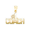 "#1 COACH" Charm in 10K Yellow Gold