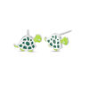 Thumbnail Image 0 of Child's Enamel Turtle Stud Earrings in Sterling Silver