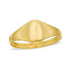 Thumbnail Image 0 of Child's Oval Signet Ring in 10K Gold - Size 3