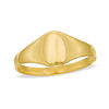 Thumbnail Image 1 of Child's Oval Signet Ring in 10K Gold - Size 3