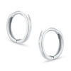 Thumbnail Image 0 of Child's Thin Huggie Hoop Earrings in 14K White Gold