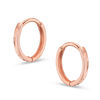 Thumbnail Image 1 of Child's 14K Rose Gold Thin Huggie Hoops