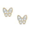 Thumbnail Image 0 of Child's Cubic Zirconia Butterfly Stud Earrings in 14K Gold