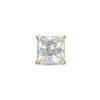 5mm Princess-Cut Cubic Zirconia Solitaire Stud Singlet in 10K Gold