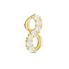 Cubic Zirconia Infinity Stud Singlet in 10K Gold