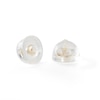 Thumbnail Image 1 of Diamond-Cut Crescent Moon and Star Mismatch Stud Earrings in 10K Gold