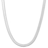 Made in Italy 050 Gauge Herringbone Chain Necklace in Sterling Silver - 18"