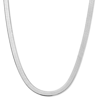 Sterling Silver Herringbone Chain Made in Italy