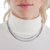 Thumbnail Image 2 of Made in Italy 050 Gauge Herringbone Chain Necklace in Sterling Silver - 18"