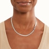 Thumbnail Image 3 of Made in Italy 050 Gauge Herringbone Chain Necklace in Sterling Silver - 18"