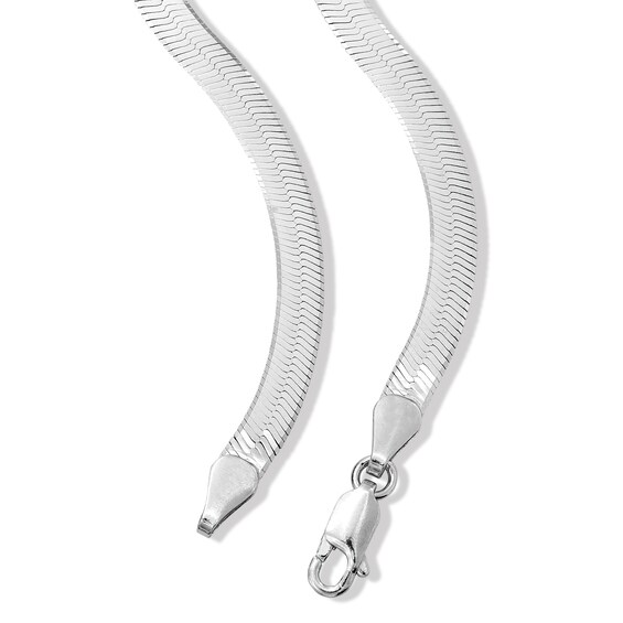 Sterling Silver Herringbone Chain Made in Italy
