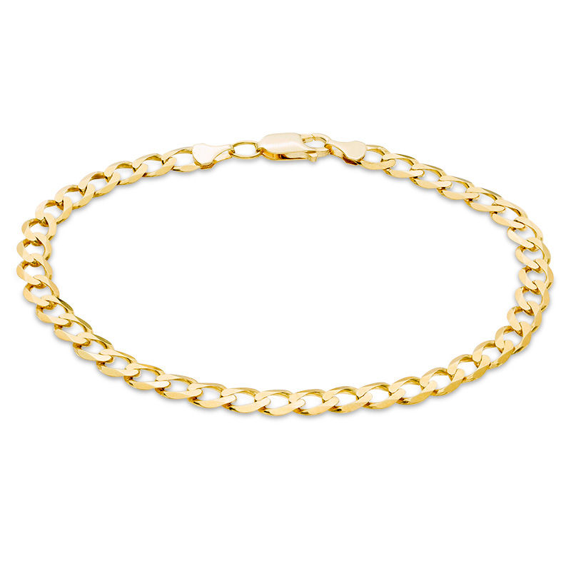 Main Image 1 of 140 Gauge Curb Chain Bracelet in 10K Gold - 9"