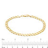 Thumbnail Image 2 of 140 Gauge Curb Chain Bracelet in 10K Gold - 9"