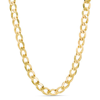 140 Gauge Curb Chain Necklace in 10K Gold - 22"