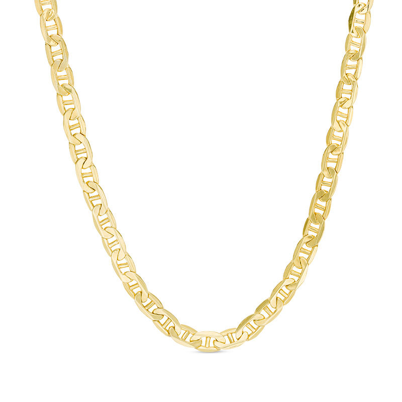 140 Gauge Mariner Chain Necklace in 10K Gold - 22"