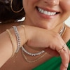 Thumbnail Image 3 of 10K Hollow Gold Double Row Rope Chain Bracelet - 7.5"