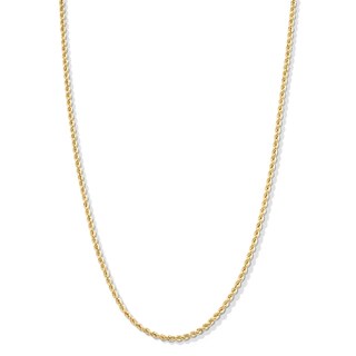 Child's 012 Gauge Rope Chain Necklace in 14K Hollow Gold - 13"