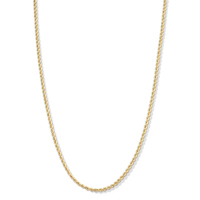 Child's 012 Gauge Rope Chain Necklace in 14K Hollow Gold - 13"