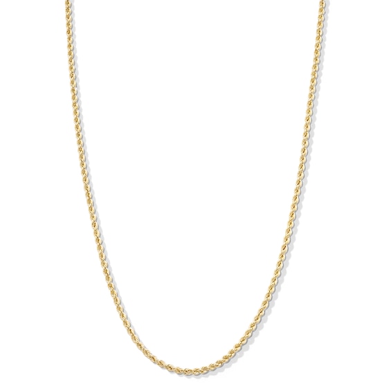Child's 012 Gauge Rope Chain Necklace in 14K Hollow Gold