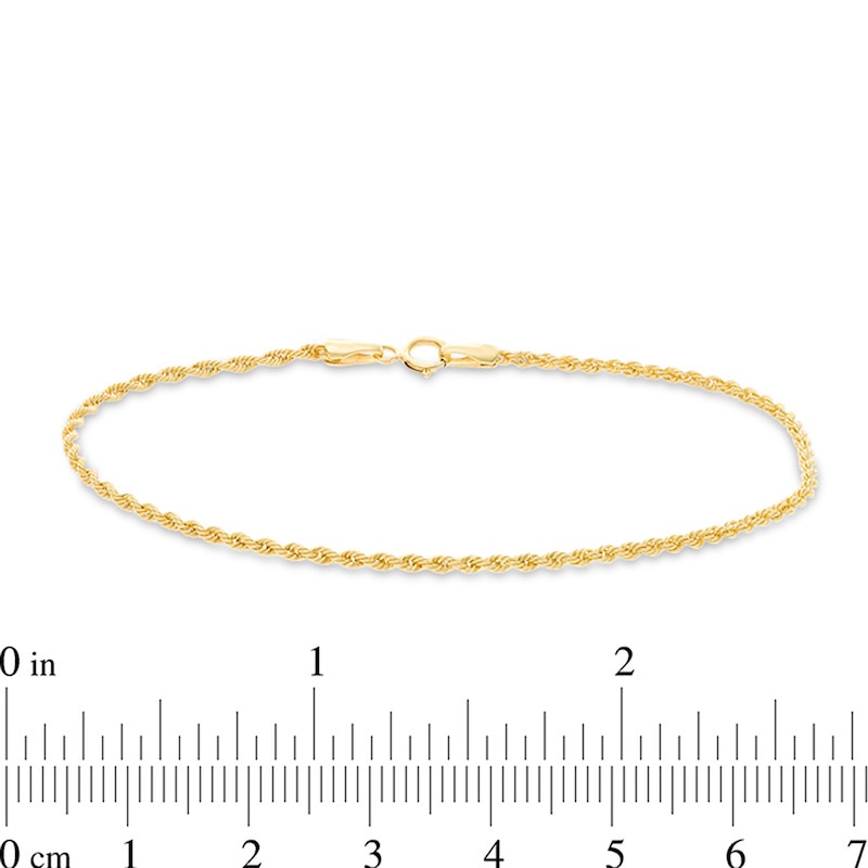 Child's 012 Gauge Rope Chain Necklace in 14K Hollow Gold - 13"