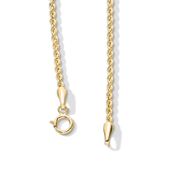 Child's 012 Gauge Rope Chain Necklace in 14K Hollow Gold - 13"