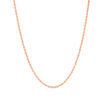012 Gauge Rope Chain Necklace in 10K Rose Gold - 16"