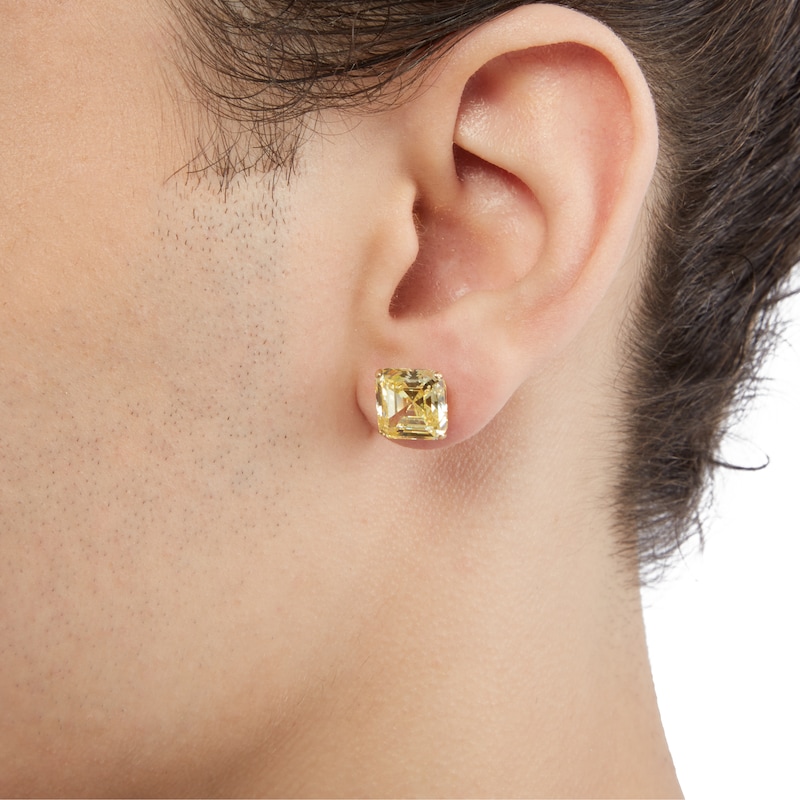 9CT GOLD SINGLE STUD EARRINGS MENS BALL STUD ROUND SQUARE CZ STUDS BOX FREE POST 