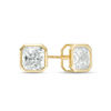 Thumbnail Image 0 of 6mm Cushion-Cut Cubic Zirconia Solitaire Stud Earrings in 14K Gold