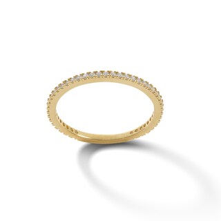 10K Gold CZ Eternity Band