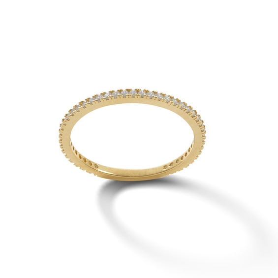 Cubic Zirconia Eternity Band in 10K Gold