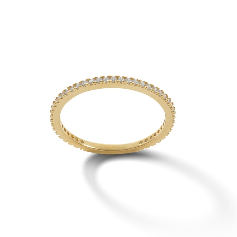 10K Gold CZ Eternity Band