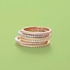 Thumbnail Image 1 of Cubic Zirconia Eternity Wedding Band in 10K Rose Gold - Size 6