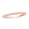 Thumbnail Image 1 of Cubic Zirconia Eternity Wedding Band in 10K Rose Gold - Size 8