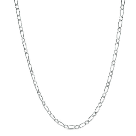Gauge Figaro Chain Necklace in 10K Gold