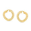 Made in Italy Diamond-Cut Spiral Hoop Earrings in 10K Gold