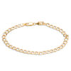 Thumbnail Image 1 of 110 Gauge Hollow Curb Chain Bracelet in 10K Gold - 8"