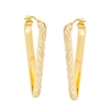 Made in Italy Diamond-Cut "V" Hoop Earrings in 10K Gold