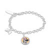 Thumbnail Image 1 of Child's ©Disney Minnie Mouse Charm Bracelet in Brass with White Rhodium - 6"
