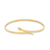 Thumbnail Image 1 of Made in Italy Snake Bypass Slip-On Bangle in 10K Gold