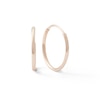 Thumbnail Image 1 of 14K Hollow Rose Gold Tube Hoops