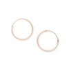 Thumbnail Image 2 of 14K Hollow Rose Gold Tube Hoops