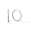 Thumbnail Image 1 of 13mm Hoop Earrings in 14K Tube Hollow White Gold