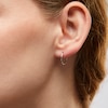 Thumbnail Image 2 of 13mm Hoop Earrings in 14K Tube Hollow White Gold