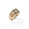 Thumbnail Image 1 of 1/4 CT. T.W. Champagne and White Diamond Square Cross Ring in 10K Gold