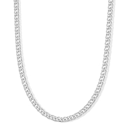 Sterling Silver Double Curb Chain Made in Italy - 22"