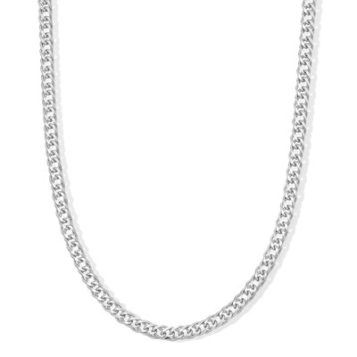 Sterling Silver Double Curb Chain Made in Italy